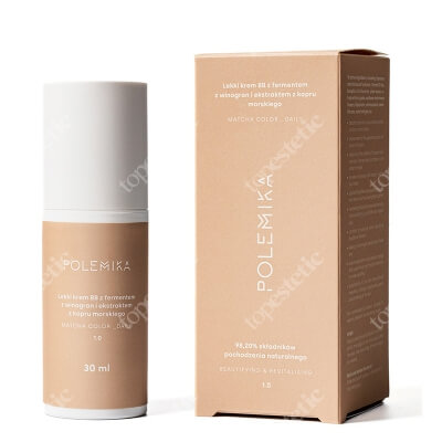 Polemika Matcha Color Daily Lekki krem BB z fermentem z winogron i ekstraktem z kopru morskiego (kolor 1.0) 30 ml