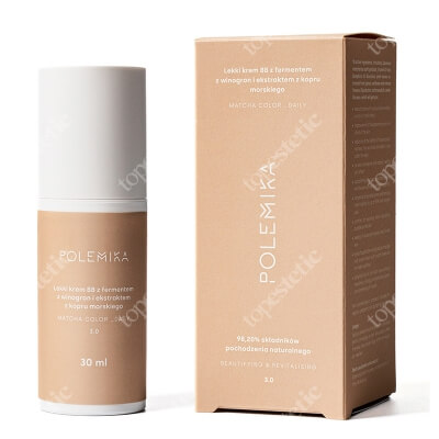 Polemika Matcha Color Daily Lekki krem BB z fermentem z winogron i ekstraktem z kopru morskiego (kolor 3.0) 30 ml