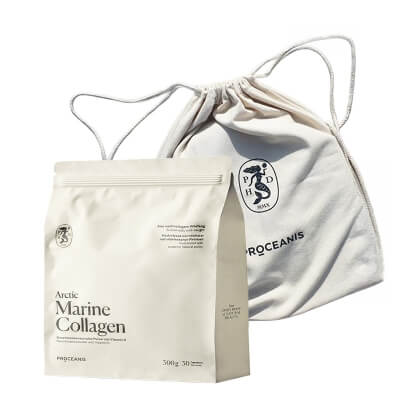 Proceanis Arctic Marcine Collagen + Backpack bag ZESTAW 100% kolagenu z dzikiego dorsza 300 g + Plecak - worek 1 szt