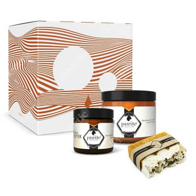 Purite Gift Set Mandarin and Grapefruit ZESTAW Peeling 250 ml + Masło 120 ml + Mydło 100 g