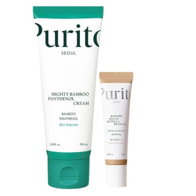 Purito Seoul Panthenol Cream + BB Cream ZESTAW Regenerujący krem z pantenolem 100 ml + Krem BB SPF 30 PA+++ ( kolor 23 Natural Beige) 30 ml