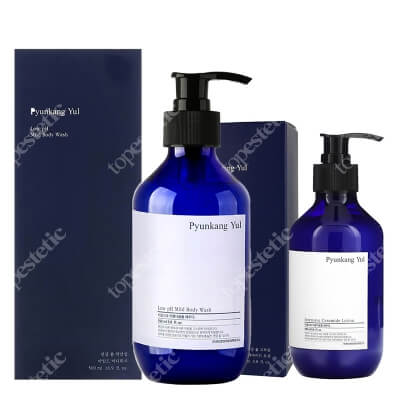 Pyunkang Yul Body Care ZESTAW Balsam do ciała na bazie ceramidów 290 ml + Delikatny żel pod prysznic 500 ml