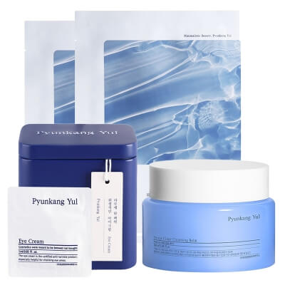 Pyunkang Yul Face and Eye Care ZESTAW Balsam do demakijażu 100 ml + Intensywnie nawilżająca maseczka w płachcie 1 szt x 2 + Krem pod oczy 50 x 1 ml