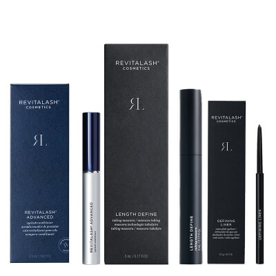 Revitalash Beauty Eyes ZESTAW Odżywka stymulująca wzrost rzęs 2,0 ml + Mascara wydłużająca rzęsy 5 ml + Eyeliner (ciemnobrązowa) 0,3 g