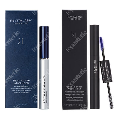 Revitalash Power of Beauty Clinic ZESTAW Odżywka stymulująca wzrost rzęs - 3 miesięczna kuracja 2,0 ml + Tusz i podkład 2w1, 11 ml