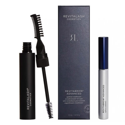 Revitalash RevitaBrow Set ZESTAW Odżywka stymulująca wzrost brwi 3 ml + Koloryzujący żel do brwi﻿ - ciemny brąz 7,4 ml