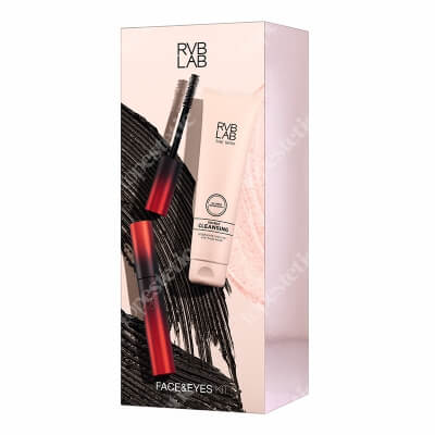 RVB LAB Make Up Face and Eyes Set ZESTAW Tusz pogrubiający, podkręcający i wydłużający rzęsy 13,5 ml + Oczyszczający olejek w żelu 2w1, 150 ml