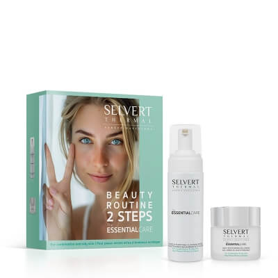 Selvert Thermal Beauty Routine 2 Steps For Combination And Oil Skin ZESTAW Nawilżający żel - krem 50 ml + Pianka oczyszczająca 150 ml