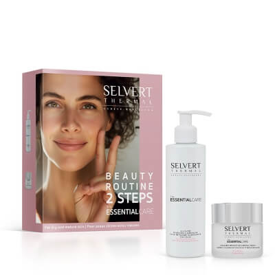 Selvert Thermal Beauty Routine 2 Steps For Dry And Mature Skin ZESTAW Samoemulgujący się odżywczy olej myjący 200 ml + Bogaty krem naprawczy na noc 50 ml