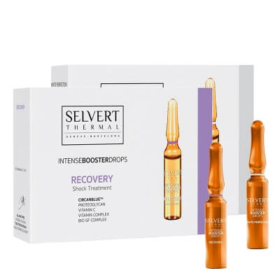 Selvert Thermal Recovery and White Perfection Booster Drops ZESTAW Ampułki odnawiające 10x 2 ml + Ampułki depigmentujące 10x 2 ml