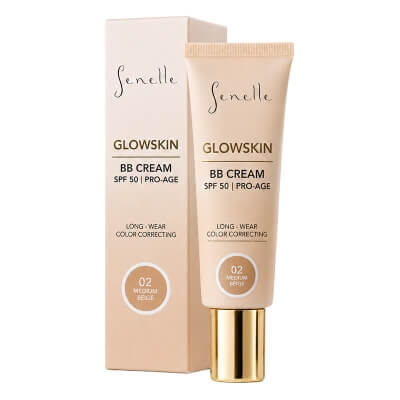 Senelle Glow Skin BB Cream SPF 50 Lekki krem BB SPF 50 (kolor 02 Medium Beige) 30 ml