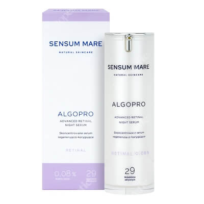 Sensum Mare AlgoPro Advanced Retinal Night Serum Serum regenerująco-korygujące ze stabilnym retinalem 0,08% 30 ml