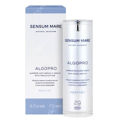 Sensum Mare AlgoPro Supreme Recovery Serum With Triple Peptide Wysoce zaawansowane serum przeciwzmarszczkowe z potrójnym peptydem 4,5% 30 ml
