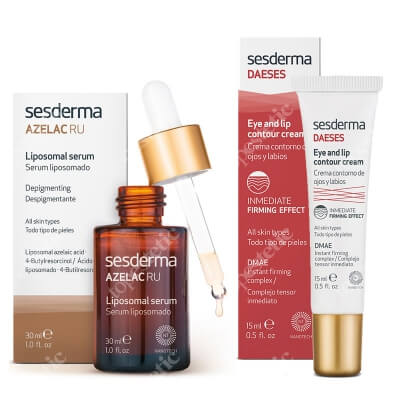 Sesderma Azelac RU + Daeses Eye and Lip Contour Cream ZESTAW Serum liposomowe 30 ml + Krem kontur oczu i ust 15 ml