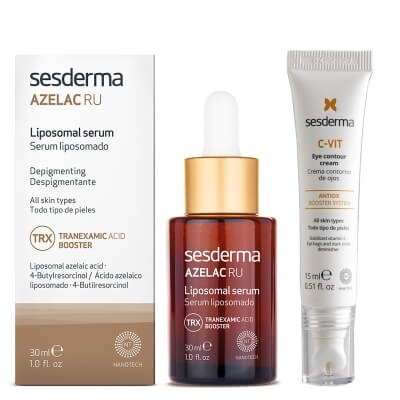 Sesderma Azelac RU Liposomal Serum + C-VIT Eye Contour Cream ZESTAW Serum liposomowe 30 ml + Krem pod oczy 15 ml