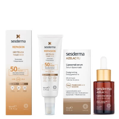 Sesderma Azelac RU + Repaskin Dry Touch SPF 50 ZESTAW Serum liposomowe 30 ml + Krem ochronny SPF50 50 ml