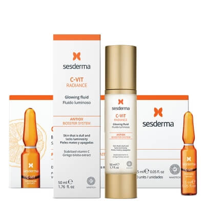 Sesderma C-VIT Radiance + C-VIT Intensive Serum ZESTAW Krem rozświetlający 50 ml + Intensywne Serum 12% Ampułki 10 x 1,5 ml