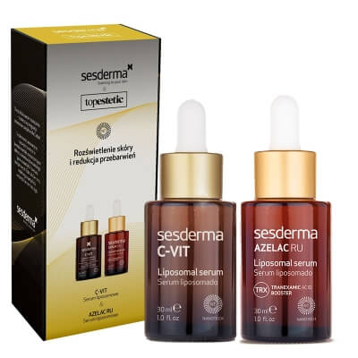 Sesderma C-VIT Serum + Azelac RU Serum ZESTAW Intensywna Pielęgnacja na Przebarwienia - Serum 30 ml + Serum 30 ml