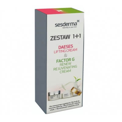 Sesderma Daeses Lifting Cream + Factor G - Rejuvenating Cream ZESTAW Krem liftingujący 50 ml + Regenerujący krem przeciwstarzeniowy 50 ml Kartonik