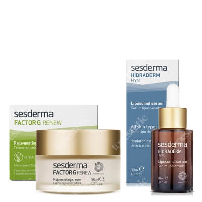 Sesderma Factor G - Rejuvenating Cream + Hidraderm Hyal Liposomal Serum ZESTAW Regenerujący krem przeciwstarzeniowy 50 ml + Serum 30 ml
