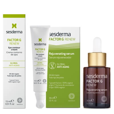 Sesderma Factor G - Rejuvenating Serum + Eye Contour Cream ZESTAW Serum 30 ml + Krem pod oczy 15 ml