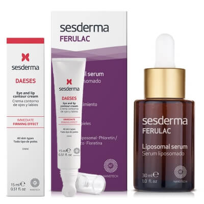 Sesderma Ferulac Liposomal Serum + Daeses Eye and Lip Contour Cream ZESTAW Serum liposomowe 30 ml + Krem kontur oczu i ust 15 ml