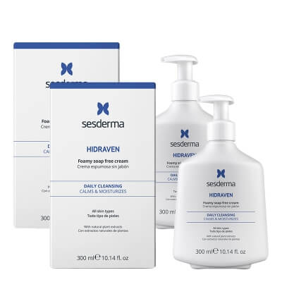 Sesderma Hidraven x 2 ZESTAW Pienisty krem 300 ml x 2