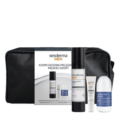 Sesderma Men Set ZESTAW Rewitalizująca emulsja do twarzy dla mężczyzn 50 ml + Żel pod oczy dla mężczyzn 15 ml + Dezodorant antyperspirant męski 75 ml