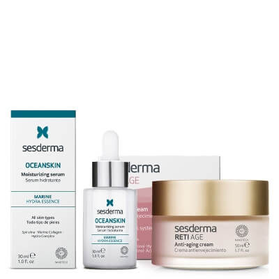 Sesderma Oceanskin Moisturizing Serum + Reti Age Cream Anti Aging ZESTAW Serum nawilżające 30 ml + Krem przeciwzmarszczkowy 50 ml