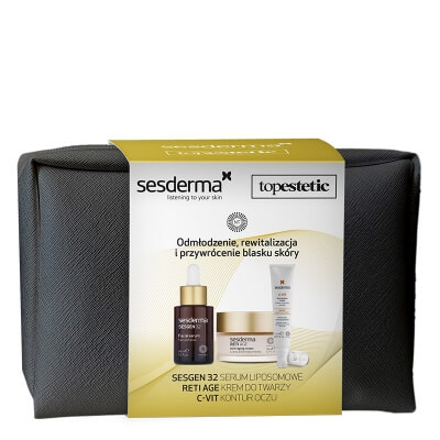 Sesderma Sesgen 32 Serum + C-VIT Eye + Reti Age Cream ZESTAW Pielęgnacja Odmładzająca - Serum 30 ml + Krem przeciwzmarszczkowy 50 ml + Krem pod oczy 15 ml