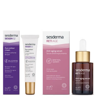 Sesderma Reti Age Serum + Sesgen 32 Eye Contour Cream ZESTAW Serum przeciwzmarszczkowe 30 ml + Krem kontur oczu 15 ml