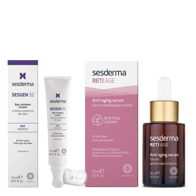 Sesderma Reti Age Serum + Sesgen 32 Eye Contour Cream ZESTAW Serum przeciwzmarszczkowe 30 ml + Krem kontur oczu 15 ml