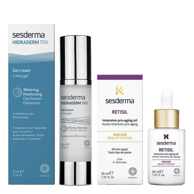 Sesderma Retisil Intensive Pro-Aging Oil + Hidraderm TRX Gel Cream ZESTAW Olejek przeciwstarzeniowy 30 ml + Krem-żel 50 ml
