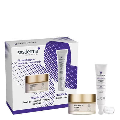 Sesderma Sesgen 32 Cream + Sesgen 32 Eye Contour Cream ZESTAW Krem odżywczy aktywujący komórki 50 ml + Krem kontur oczu 15 ml Kartonik