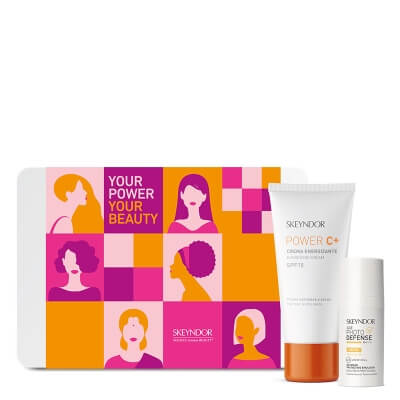 Skeyndor Power C+ Kit ZESTAW Krem do twarzy dla cery normalnej i suchej 25 ml + Krem ochronny SPF50+ do skóry normalnej 15 ml