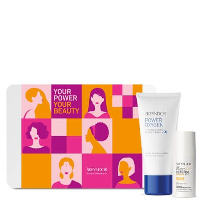 Skeyndor Power Oxygen Kit ZESTAW Krem dotleniający 25 ml + Krem ochronny SPF50+ do skóry normalnej 15 ml