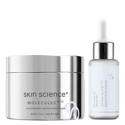 Skin Science Antioxidant And Revitalizing Skin ZESTAW Upiększające serum rozjaśniająco-liftingujące 30 ml + Antyoksydacyjny odmładzający krem na dzień i na noc 50 ml