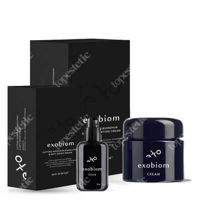 Skin Science Exobiom Pack ZESTAW Krem naprawczy 50 ml + Serum do twarzy i okolic oczu 30 ml
