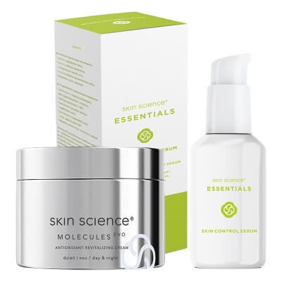 Skin Science Skin Control + Antioxidant ZESTAW Serum30 g + Antyoksydacyjny odmładzający krem na dzień i na noc 50 ml