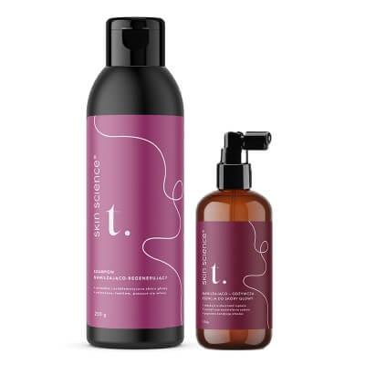 Skin Science Trichologic Hair Care ZESTAW Esencja do skóry głowy 100 g + Szampon nawilżająco - regenerujący 250 g