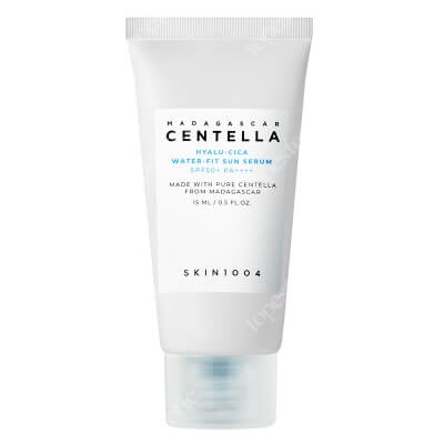 Skin1004 Centella Hyalu-Cica WATER-FIT Sun Serum SPF 50+ PA++++ Travel Lekki nawilżający krem przeciwsłoneczny SPF 50+ PA++++ 15 ml