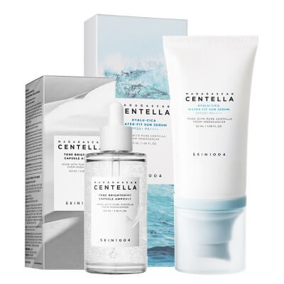 Skin1004 Favorite Set ZESTAW Serum dla cery z przebarwieniami 100 ml + Krem przeciwsłoneczny SPF 50+ PA++++ 50 ml
