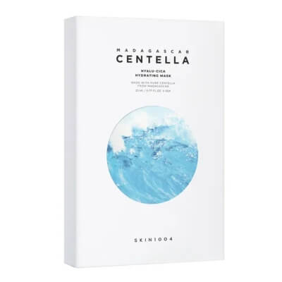 Skin1004 Madagascar Centella Hyalu-Cica Hydrating Mask ZESTAW Głęboko nawilżająca maska w płachcie z kwasem hialuronowym 23 ml x 5