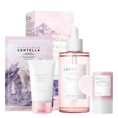Skin1004 Madagascar Centella Poremizing Set ZESTAW Maska w sztyfcie 27 g + Krem 75 ml + Maska w płachcie 23 ml + Serum 100 ml