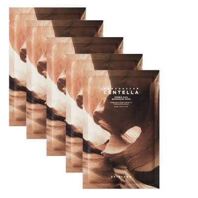 Skin1004 Madagascar Centella Probio-Cica Nourishing Mask x 5 ZESTAW Regenerująca maska w płachcie z probiotykami 22 ml x 5