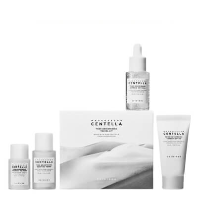 Skin1004 Madagascar Tone Brightening Travel Kit ZESTAW Żel oczyszczający 20 ml + Tonik 30 ml + Serum 30 ml + Krem 30 ml