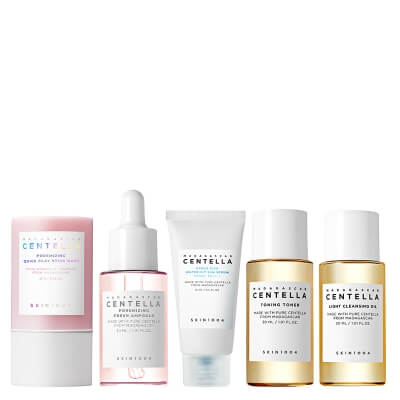 Skin1004 Travel Favorite Set ZESTAW Olejek myjący 30 ml + Tonik 30 ml + Serum 30 ml + Krem przeciwsłoneczny 15 ml + Maska w sztyfcie z glinką 27 g+