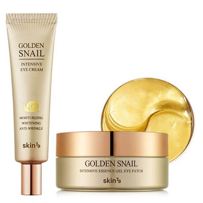 Skin79 Golden Snail Intensive Eye Set ZESTAW Płatki pod oczy 60 szt + Krem pod oczy z ekstraktem ze śluzu ślimaka 35 ml