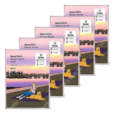 Skin79 Seoul Beauty Mask Soothing Care ZESTAW Kojąca maska w płacie 20 g x 5