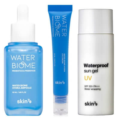 Skin79 Water Biome + Waterproof Sun Gel SPF 50+ PA+++ ZESTAW Krem pod oczy 20 ml + Ampułka 50 ml + Krem ochronny 50 ml